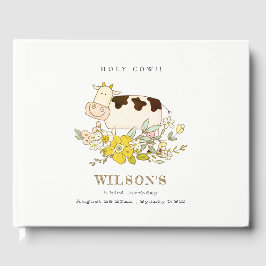 Niedliche Kuhblütenfarm Jegliche Altersklassen Geb Gästebuch