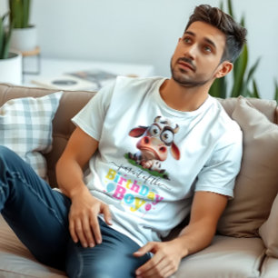 Niedliche Kühe Landtiere 2. Geburtstag Party T-Shirt