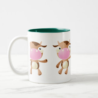 Niedliche Kühe Zweifarbige Tasse