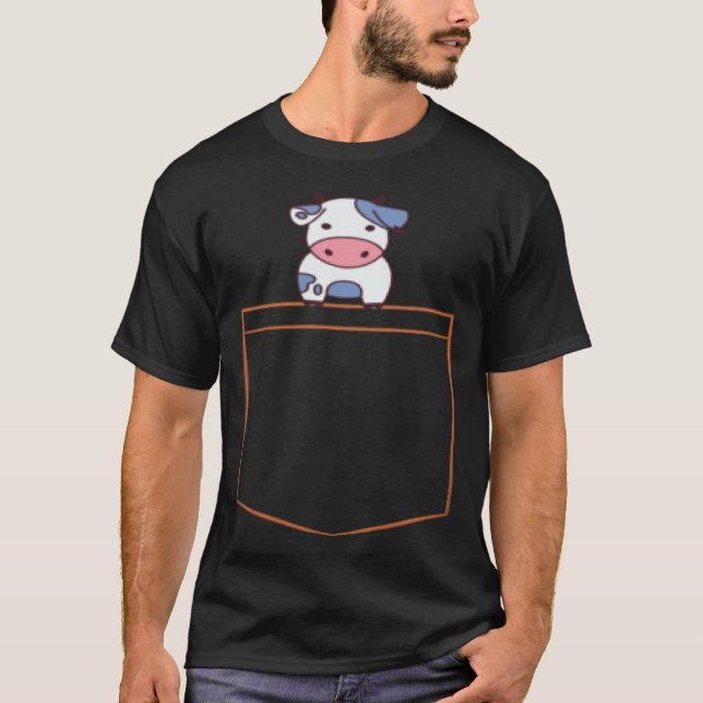 Niedliche Kuhtasche T-Shirt (Vorderseite)