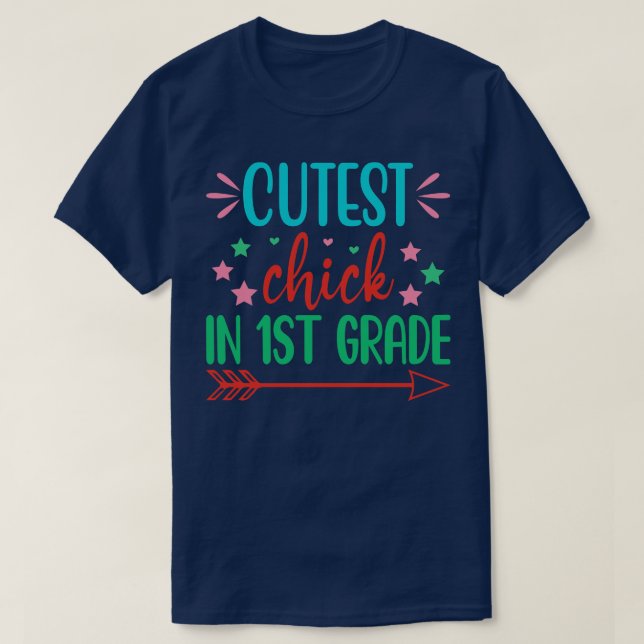 Niedliche Küken der ersten Klasse T-Shirt (Design vorne)
