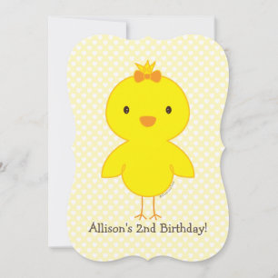 Niedliche Küken Einladung