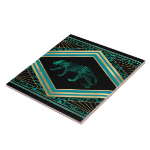 Niedliche Kunst Deko Leopard Wohngestaltung Fliese