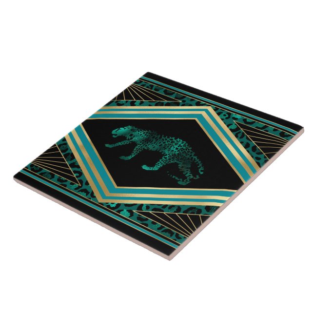 Niedliche Kunst Deko Leopard Wohngestaltung Fliese (Seite)