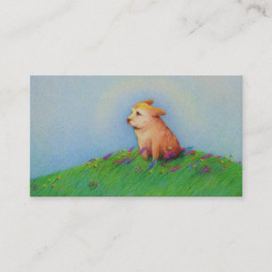 Niedliche Kunst der Hundetrainer Sitterwanderer Visitenkarte