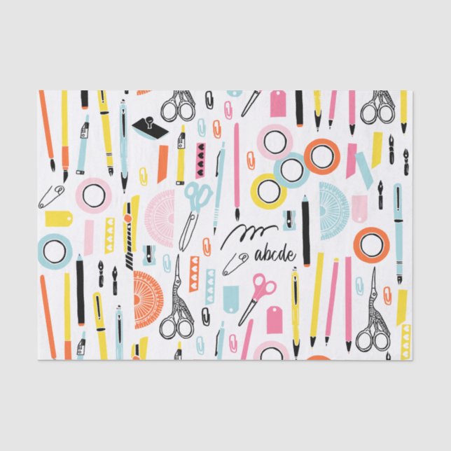 Niedliche Kunstdruckpapier Seidenpapier (Vorderseite)