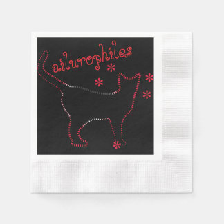niedliche Kunstkatze, phantastisches Katzenpapier Serviette