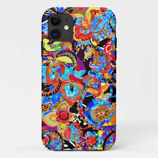 Niedliche künstlerische Blume Case-Mate iPhone Hülle (Rückseite)