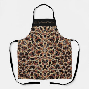 Niedliche Künstlerische Leopard Print & Quote Schürze