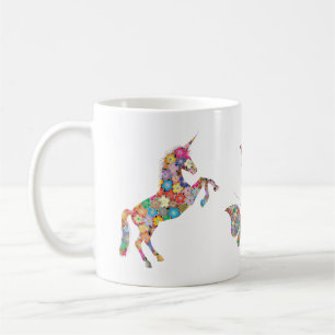 Niedliche künstlerische Unicorn-Schmetterlinge per Kaffeetasse
