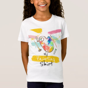 Niedliche Künstlermalerei Shirt Kind Party Hemd