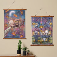 Niedliche Kunstwerke von Katzen und Owls von Molly