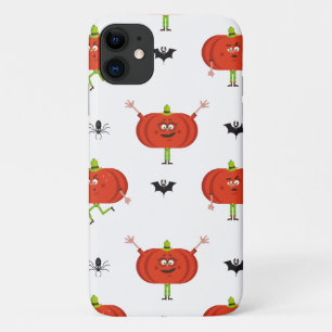 Niedliche Kürbis, Spinne und Fledermausmuster Case-Mate iPhone Hülle
