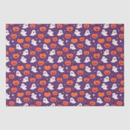 Niedliche Kürbis und Geister Seidenpapier