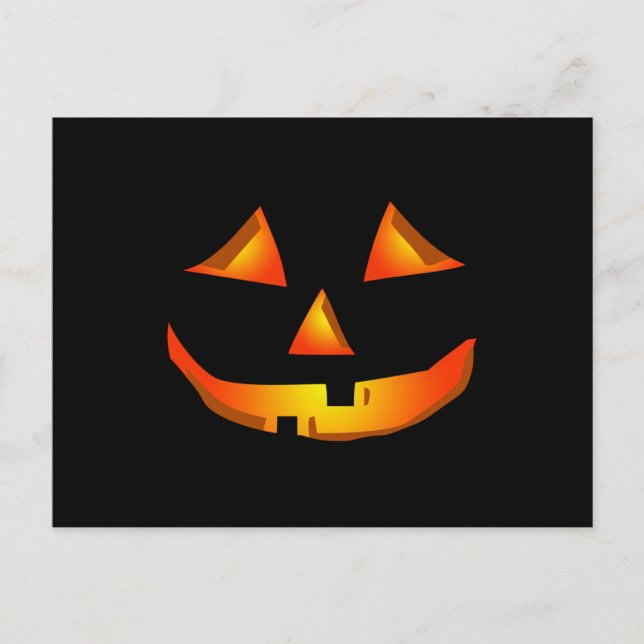 Niedliche Kürbisgefecht Halloween-Kürbislaterne Postkarte (Vorderseite)