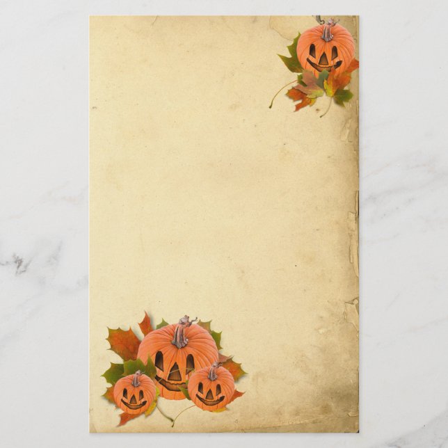 Niedliche Kürbiskins Briefpapier (Vorderseite)