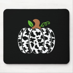 Niedliche Kürbiskuh Druckkuh HerbstHalloween Costu Mousepad