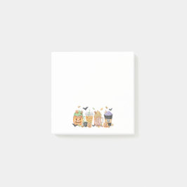 Niedliche Kürbissticknoten Post-it Klebezettel