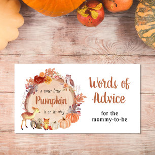 Niedliche Kürbisweilen - Ratgeber Kinderdusche Begleitkarte