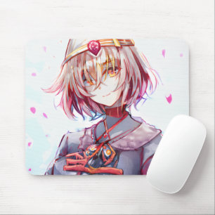 Niedliche Kurze Rosa Haare Manga Girl Waifu Kawaï  Mousepad