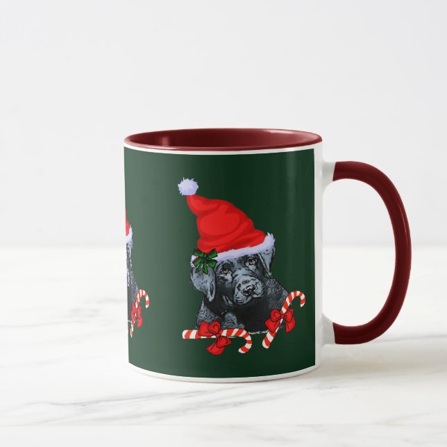 Niedliche Labrador Retriever Weihnachtsgeschenke Tasse (Rechts)