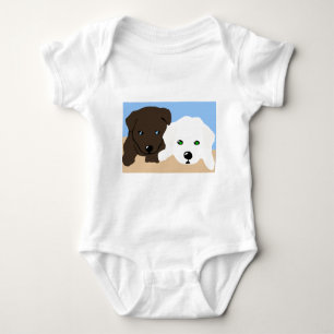 Niedliche Labrador Welpengeschenke Baby Strampler