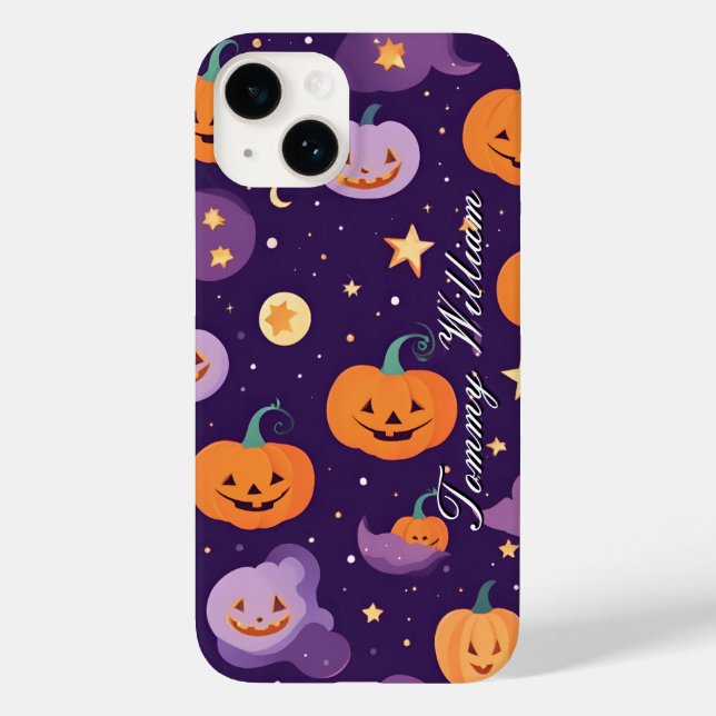 Niedliche lächelnde Kürbis zu Halloween Case-Mate iPhone Hülle (Rückseite)