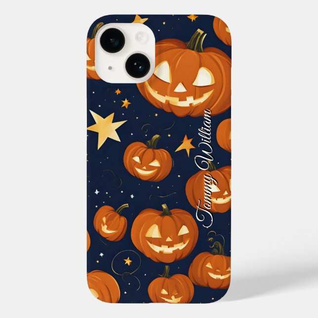 Niedliche lächelnde Kürbis zu Halloween Case-Mate iPhone Hülle (Rückseite)