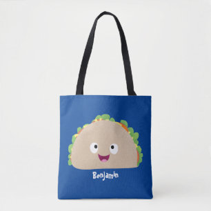 Niedliche Lächelnde Taco-Cartoon-Illustration