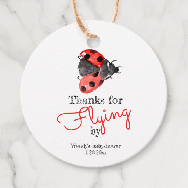 Niedliche Lady Baby Dusche Gefallen Anhänger (Vorderseite)