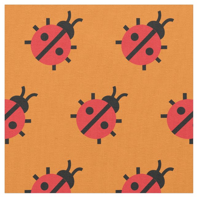 Niedliche Lady Bug Kid Baby Kinderzimmer Bug Insec Stoff (Nahaufnahme)