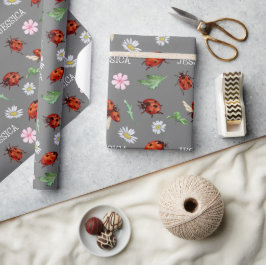 Niedliche Lady Bugs Geschenke Geschenkpapier