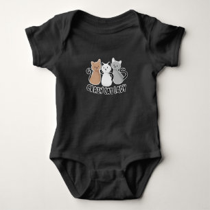 Niedliche Lady Cats Sprichwort Design Baby Strampler