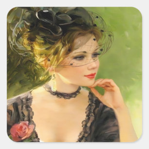 Niedliche Lady Sticker