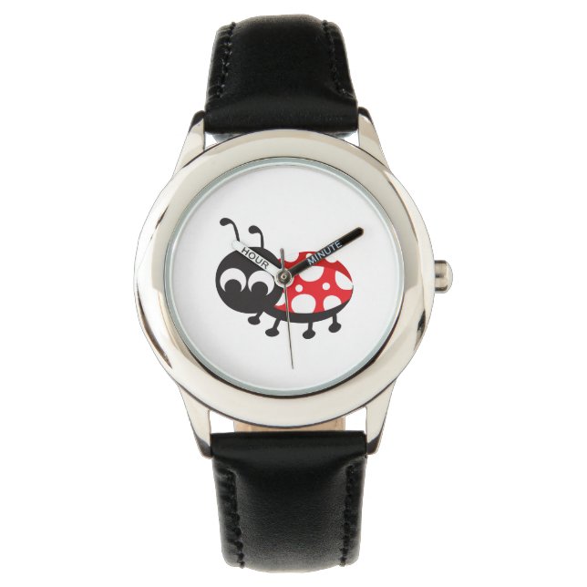 Niedliche Ladybug Armbanduhr (Vorderseite)