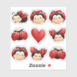 Niedliche LadyBug-Aufkleber für Kinder Aufkleber