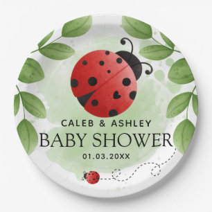 Niedliche Ladybug Baby Duschpapier Teller