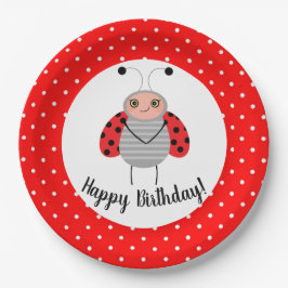 Niedliche Ladybug Birthday Party Teller