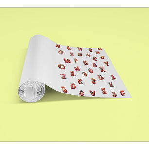 Niedliche Ladybug Buchstaben Zahlen Wasserfarbmust Tapete