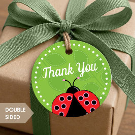 Niedliche Ladybug Design Gevor Tag Geschenkanhänger