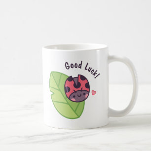 Niedliche Ladybug Doodle-Viel Glück Kaffeetasse