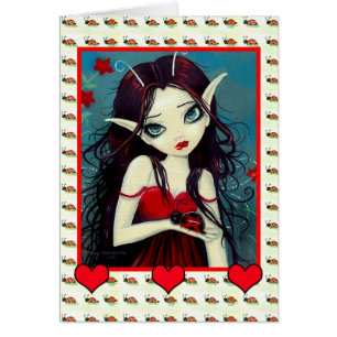 Niedliche Ladybug Fairy Card