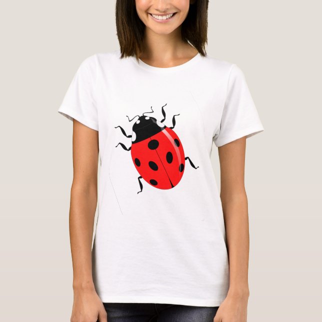 Niedliche Ladybug - Frühjahr T-Shirt (Vorderseite)