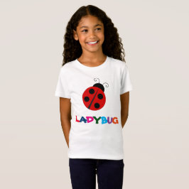 Niedliche Ladybug Girls White T - Shirt