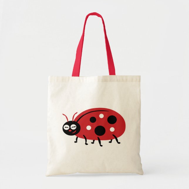 Niedliche Ladybug Grocery Tote Bag Tragetasche (Vorne)