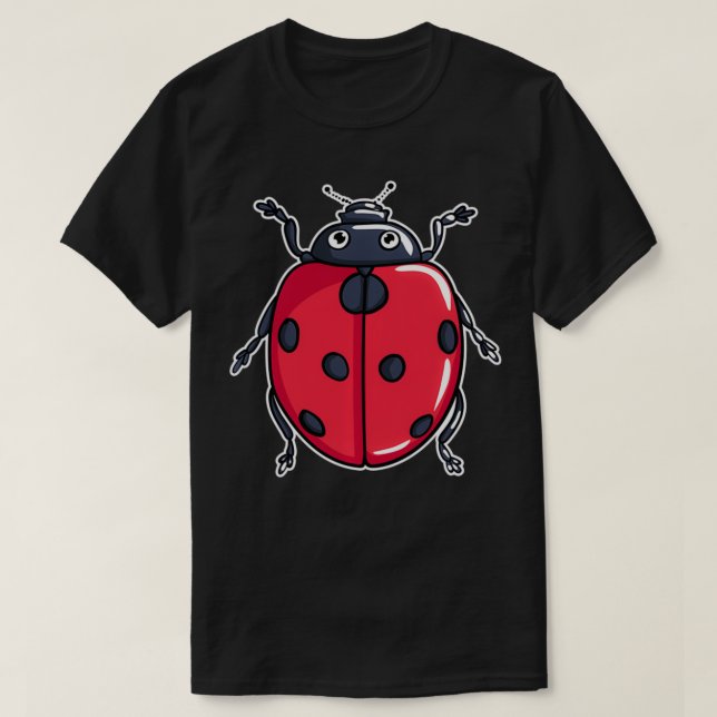 Niedliche Ladybug Illustration Lover gibt Ladybugs T-Shirt (Design vorne)