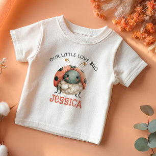 Niedliche Ladybug Illustration Pastel Wasserfarbna Baby T-shirt
