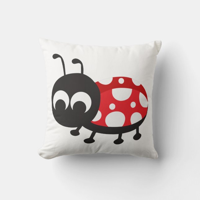 Niedliche Ladybug Kissen (Vorderseite)
