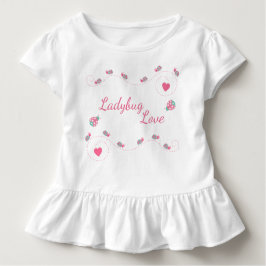 Niedliche Ladybug-Liebe Baby Strampler