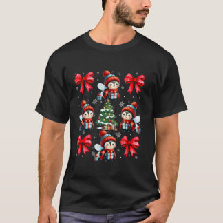 Niedliche Ladybug Lover Animals Xmas Coquette Red T-Shirt